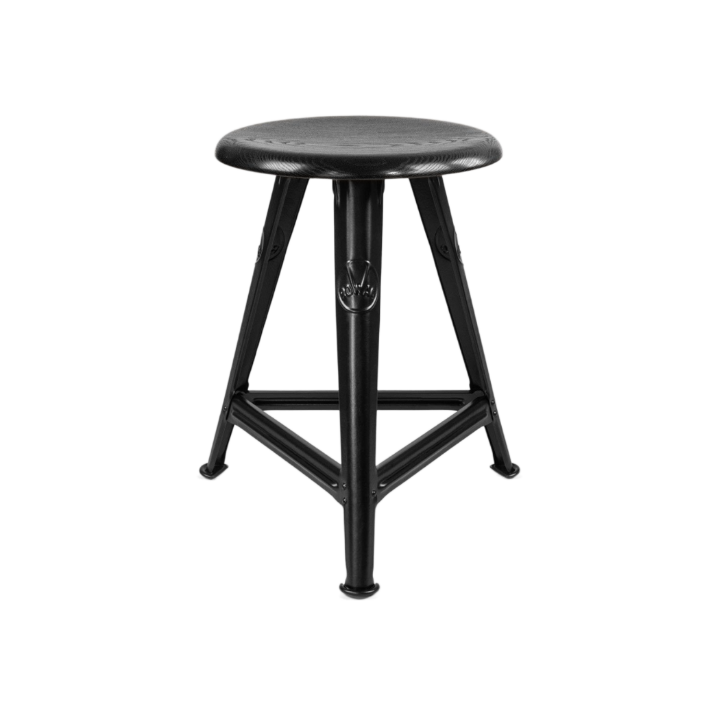 ROWAC Schemel – Modell I - 50 cm Esche schwarz gebeizt